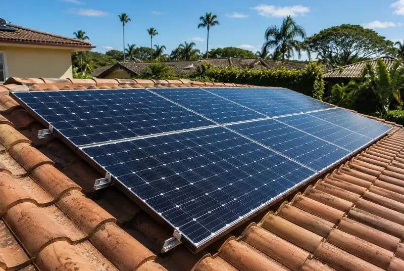 Installation de panneaux solaires à Nousse